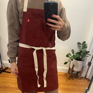Hedley & Bennett burgundy apron